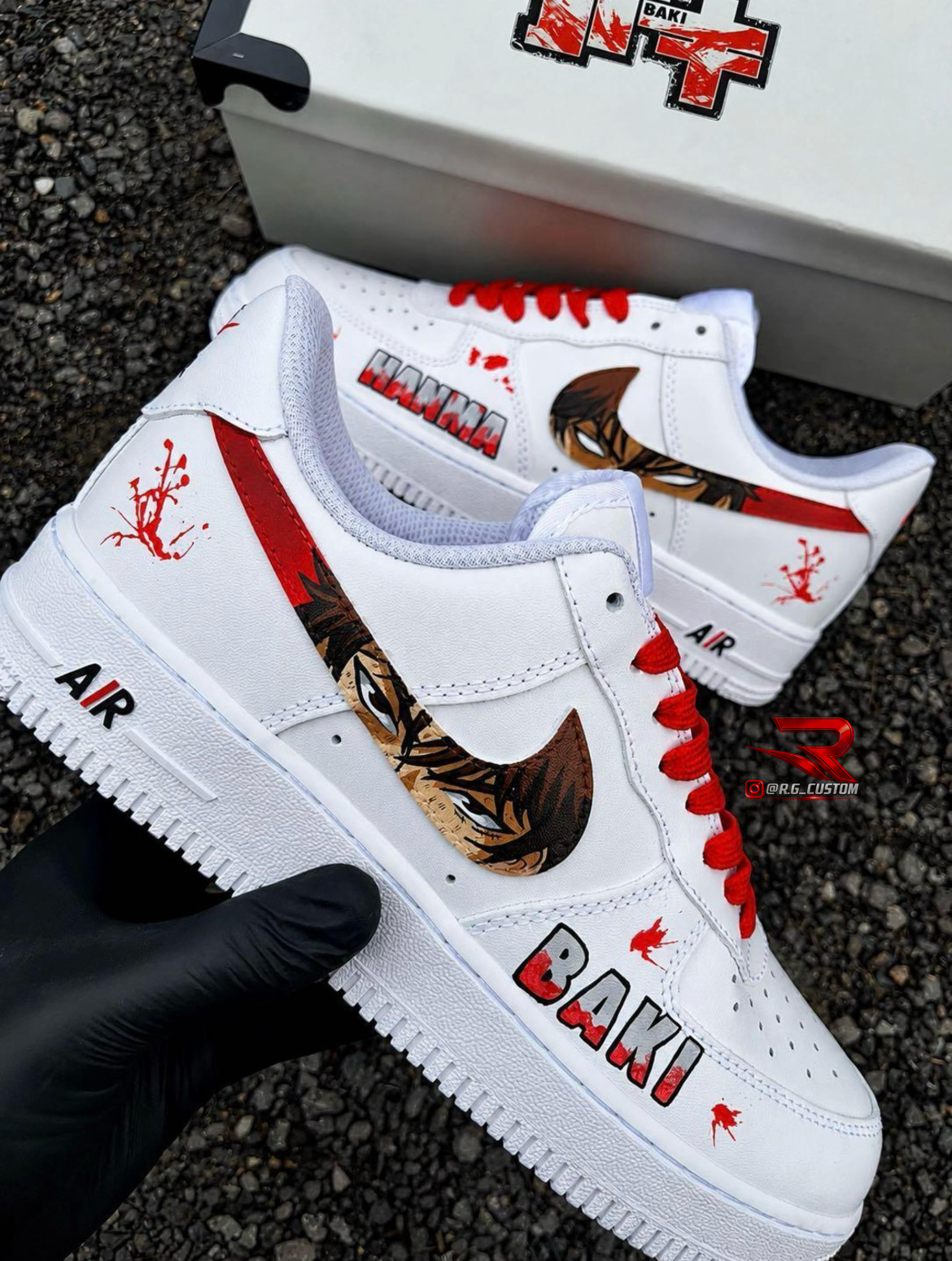 Baki hanma, AF1 custom Shoes