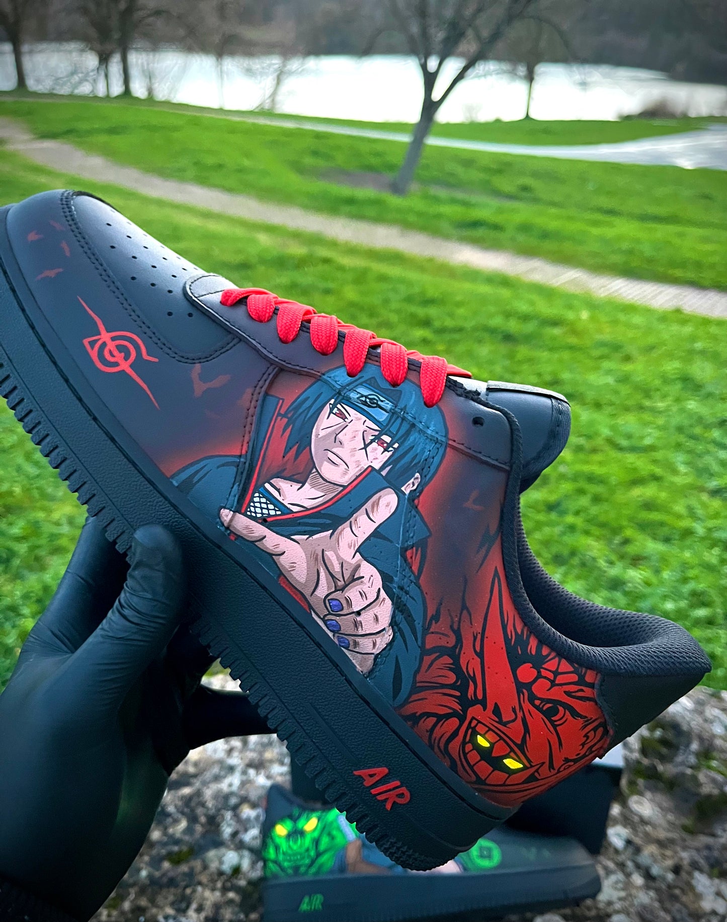🩸  Itachi y Óbito – Custom Anime Shoes Naruto