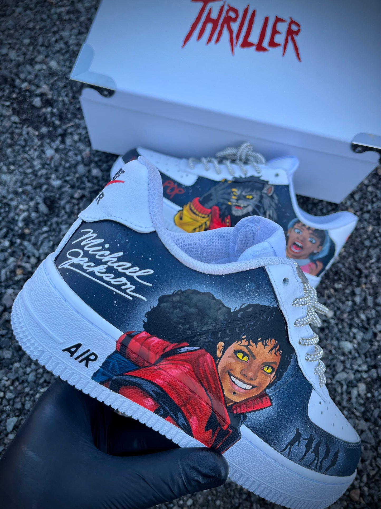 MJ Thriller edition / Custom shoes Michael Jackson