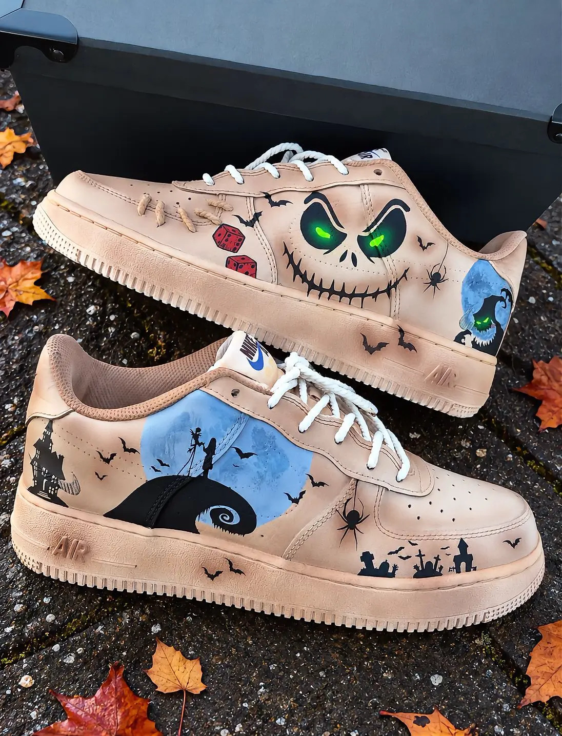 Nike Air Force 1 Halloween 🎃  Jack Skellington – The Nightmare Before Christmas 👻