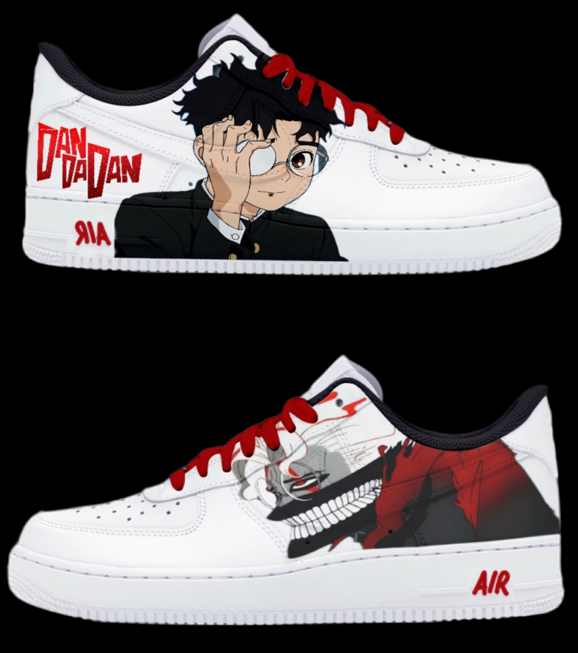 Ken Takakura Okarun Air Force 1 personalizado (Dan dan dan)