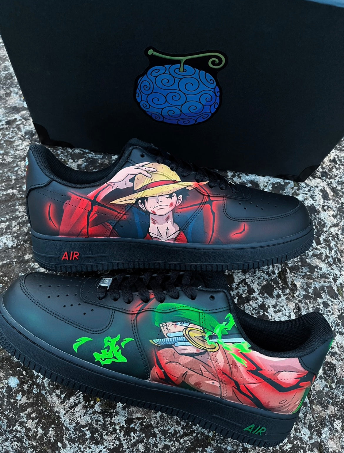 Luffy vs Zoro One piece / custom shoes