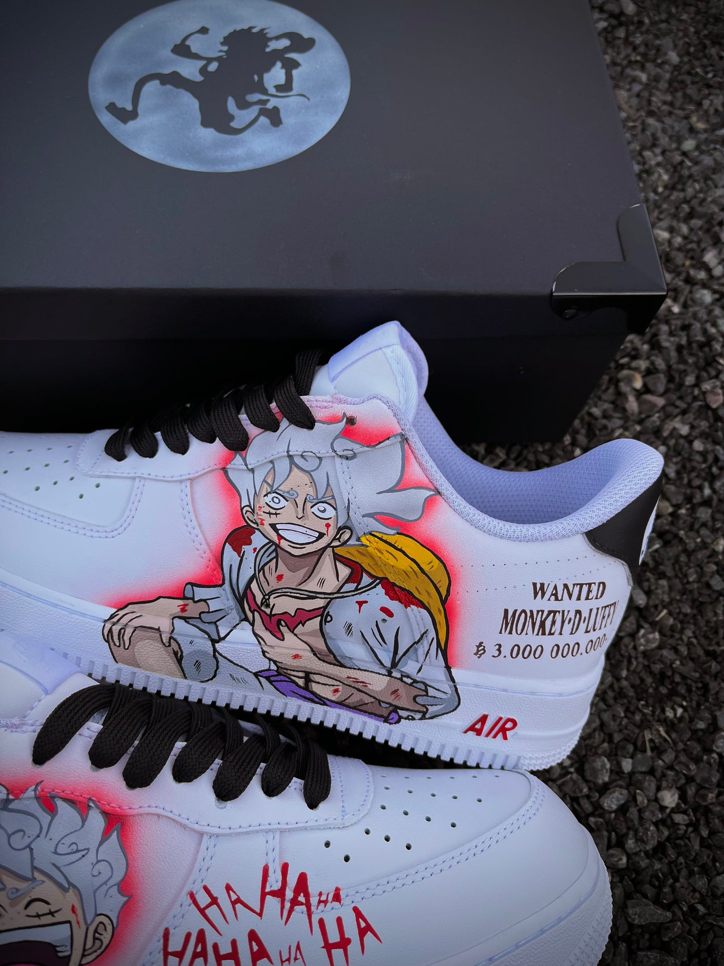 One piece luffy Gear 5 AIR FORCE 1 custom shoes
