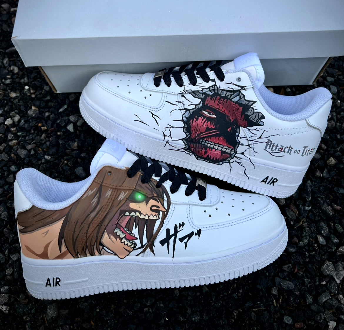 Attack on titán custom AF1 Eren jaeger vs titán colosal
