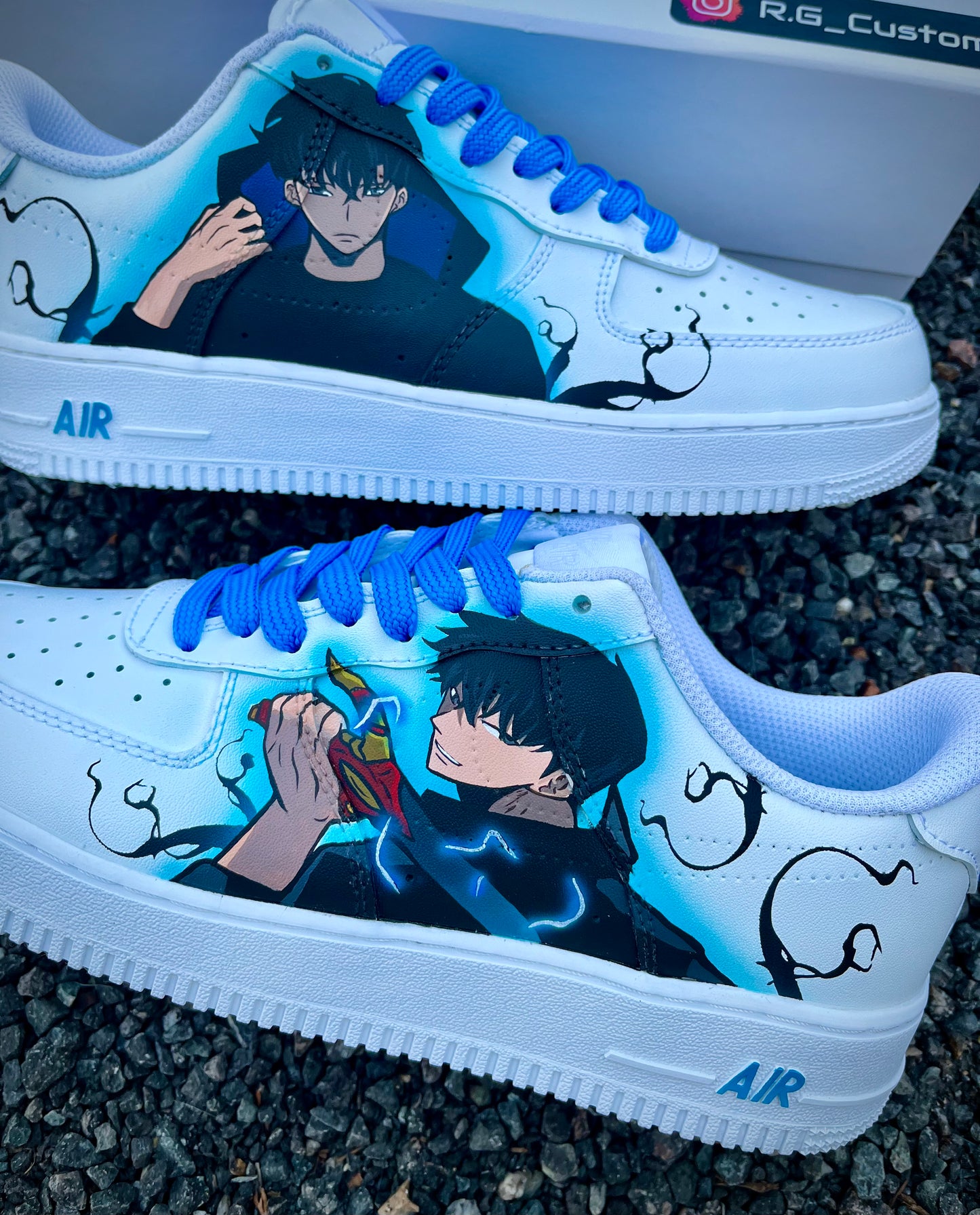 Sung Jin Woo Solo Leveling custom shoes