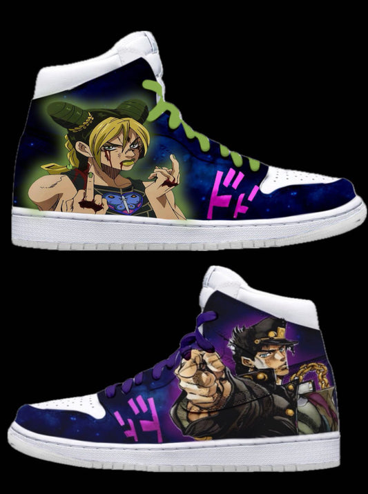 Jordan 1 x Jotaro y Jolyne de Jojo