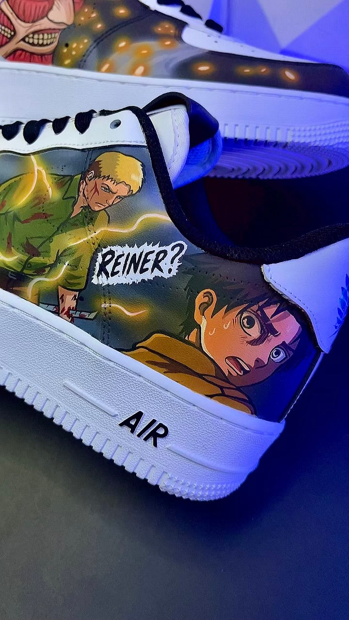 Attack on Titan Custom Air Force 1 – Reiner Betrayal Edition