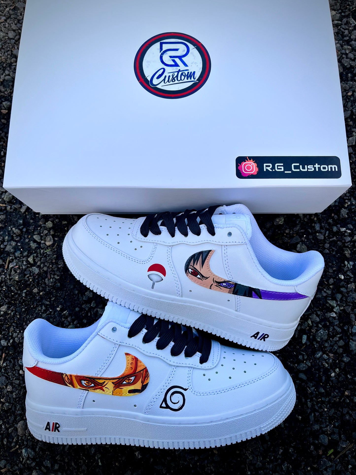 Naruto vs Sasuke / custom shoes