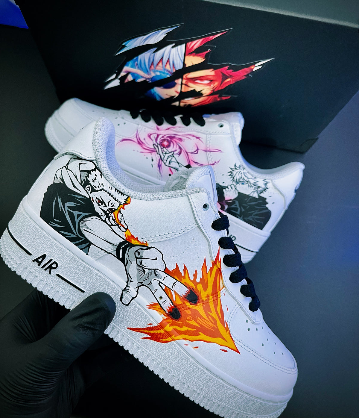 Jujutsu Kaisen Custom Nike Air Force 1 – Gojo & Sukuna