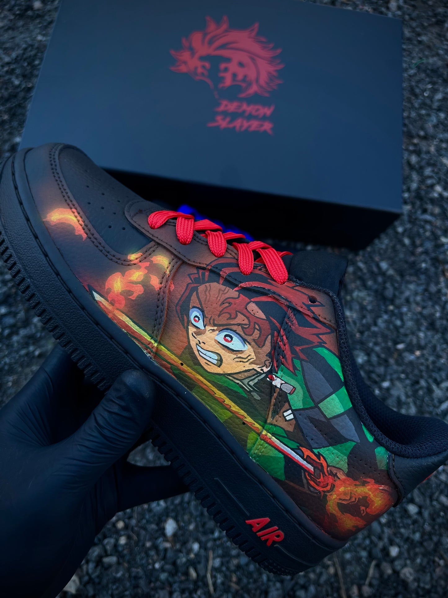 Akaza x Tanjiro Sneakers Personalizados Demon Slayer