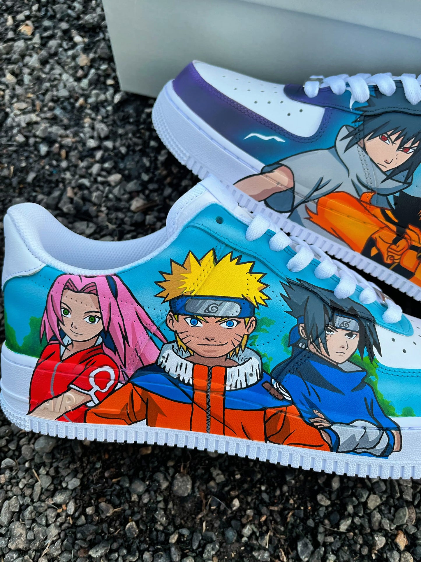 Team 7 Naruto sasuke sakura AF1 custom