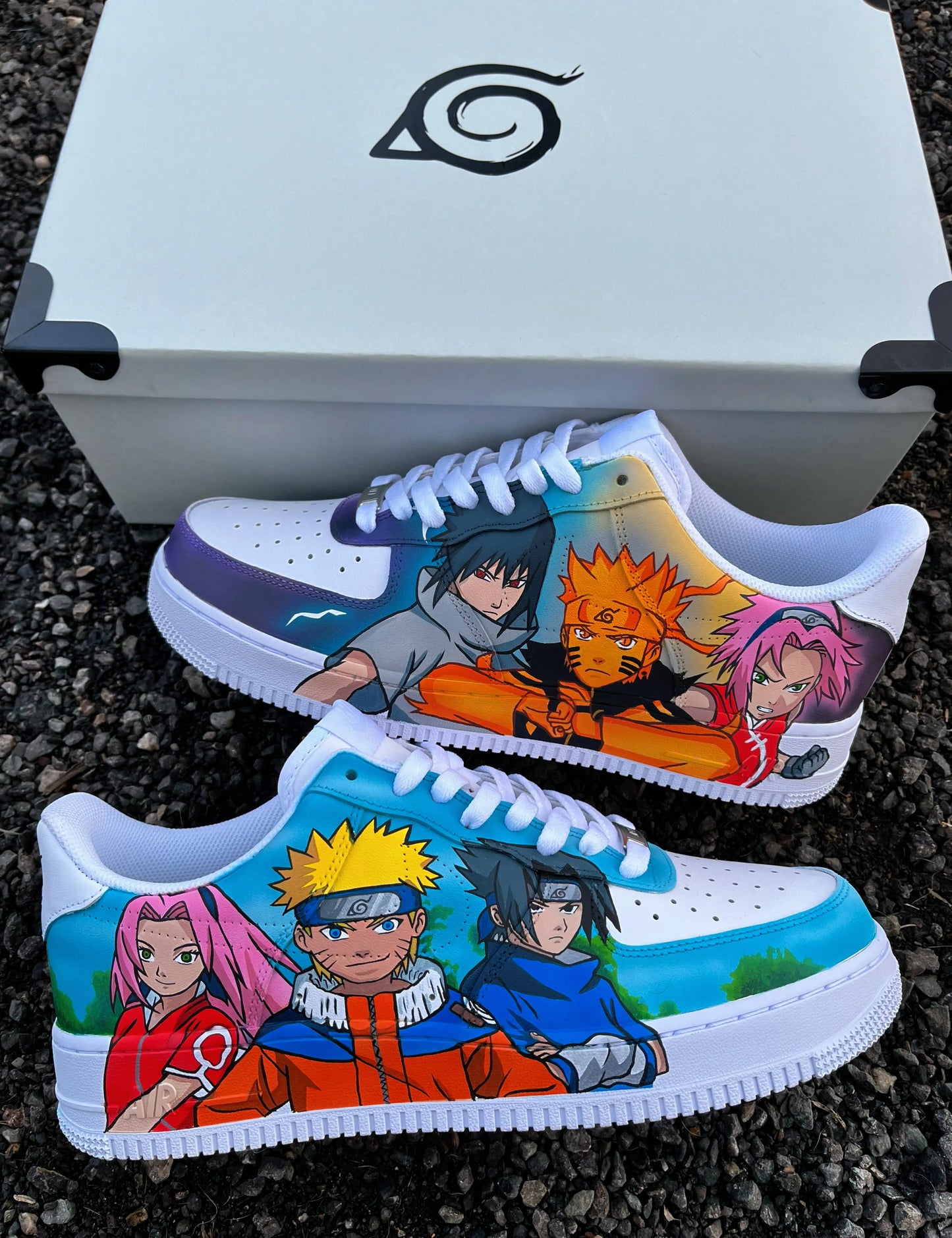 Team 7 Naruto sasuke sakura AF1 custom