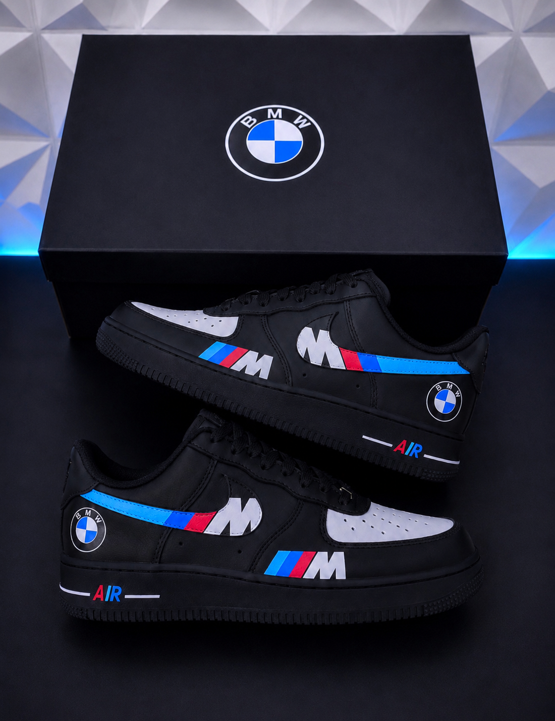 Custom Nike Air Force 1 BMW Edition Black