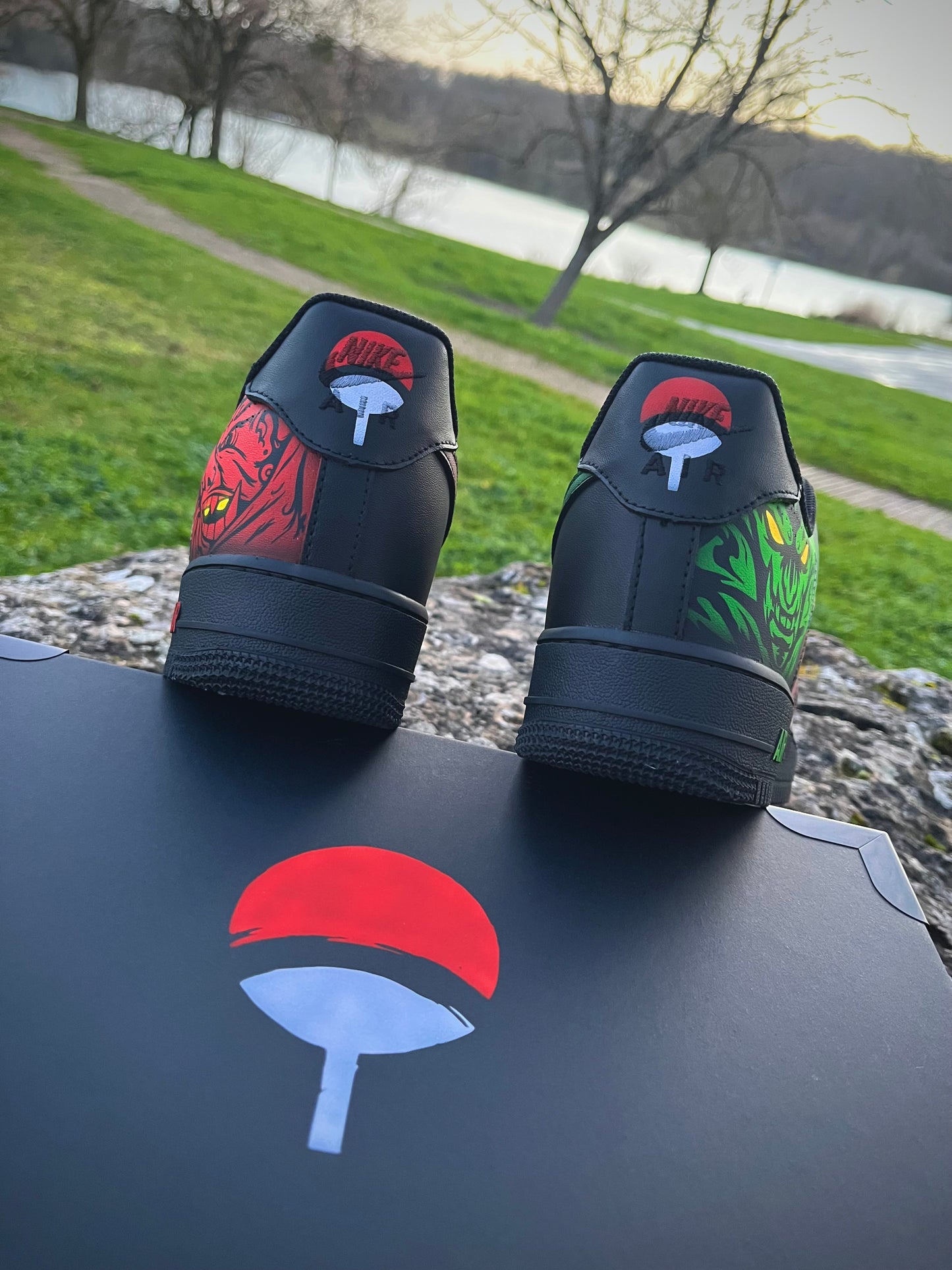 🩸  Itachi y Óbito – Custom Anime Shoes Naruto