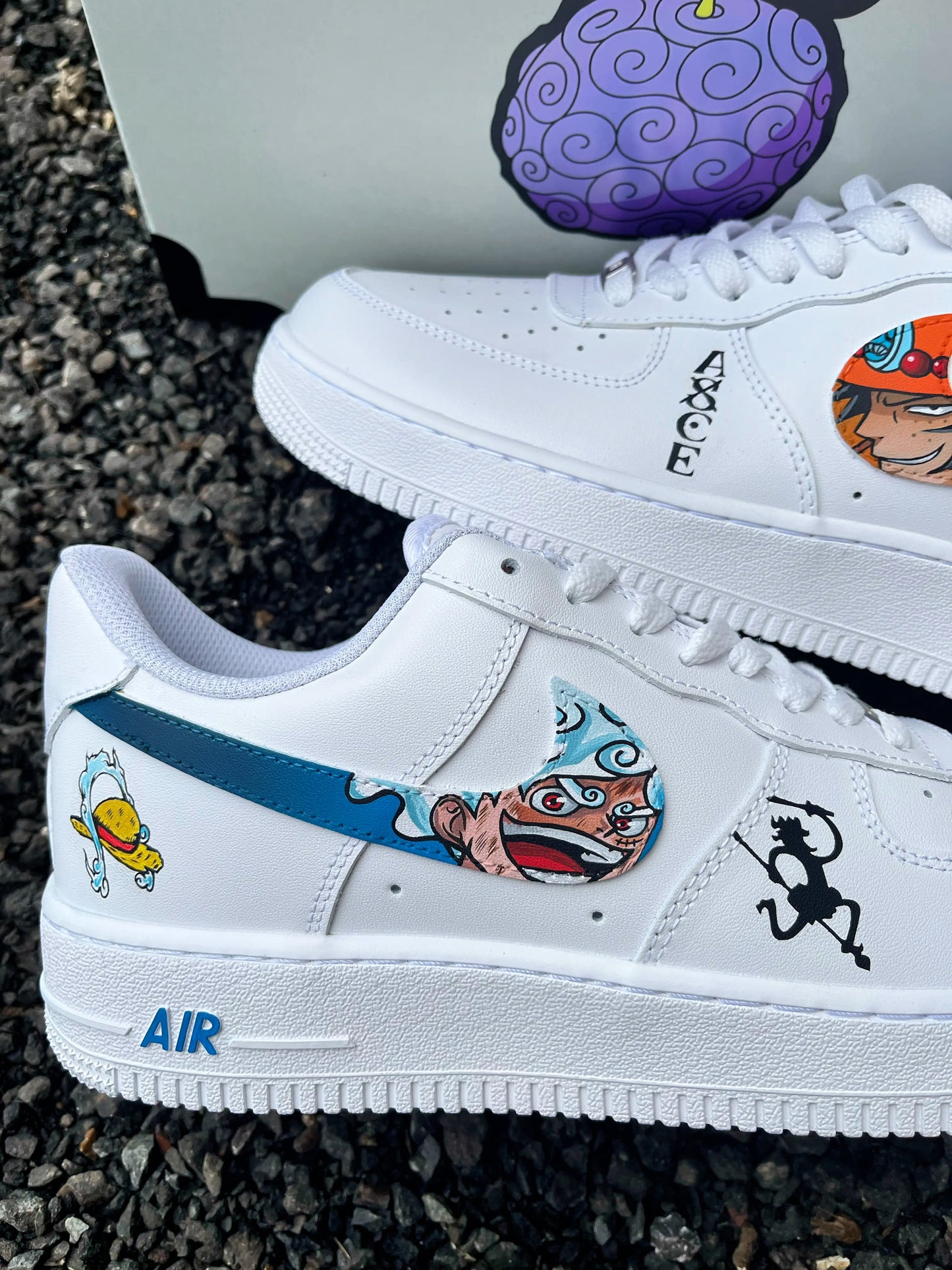 Air force1 luffy and ace One pièce Custom Shoes