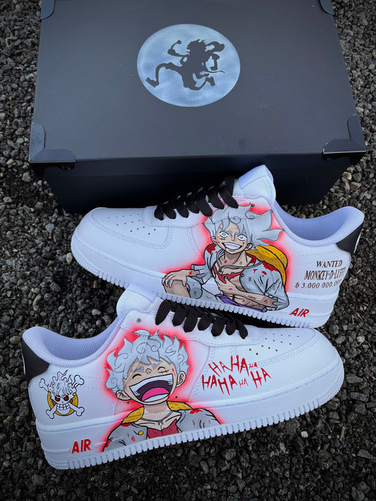 One piece luffy Gear 5 AIR FORCE 1 custom shoes