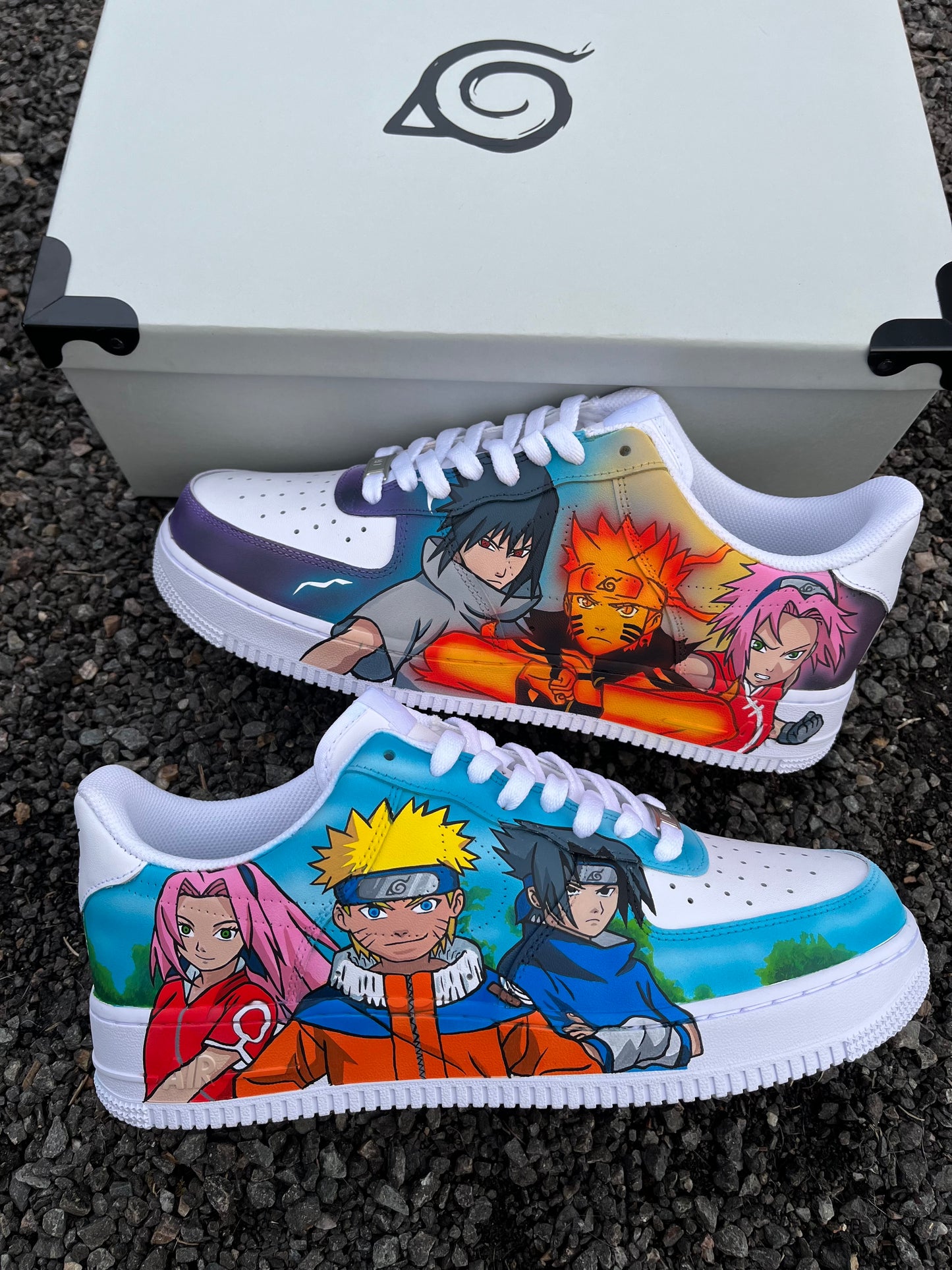 Team 7 Naruto sasuke sakura AF1 custom
