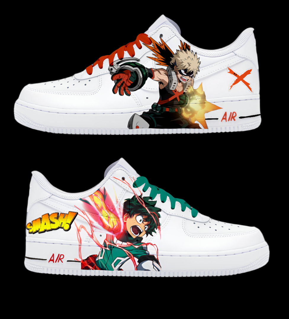 Boku no Hero/ Izuku Midoriya custom shoes