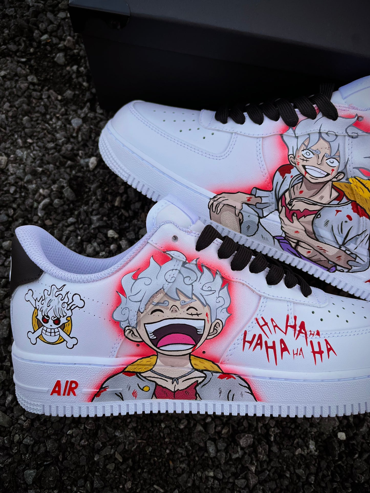 One piece luffy Gear 5 AIR FORCE 1 custom shoes