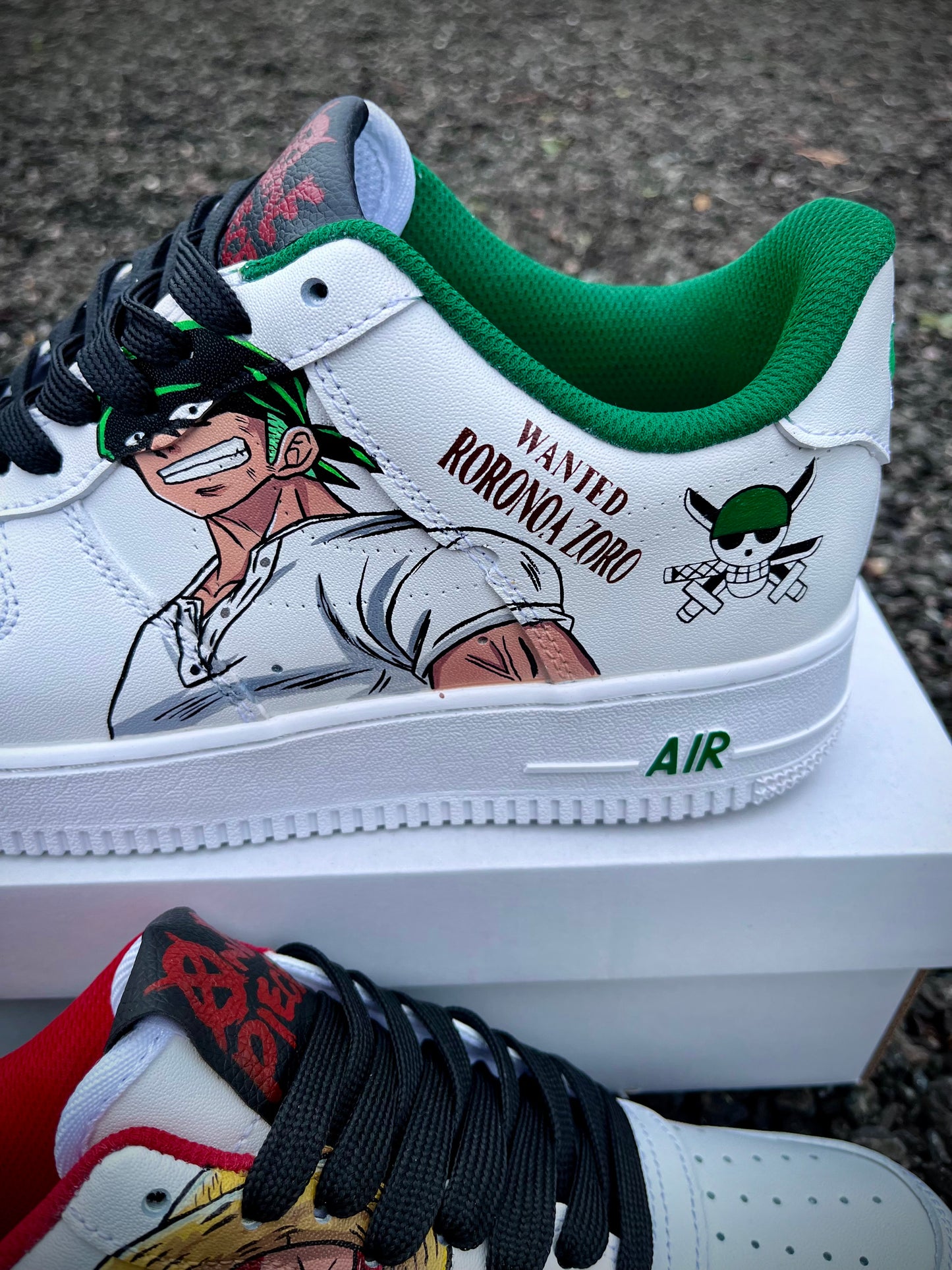 Shanks contre Zoro Air force 1 personnalisé
