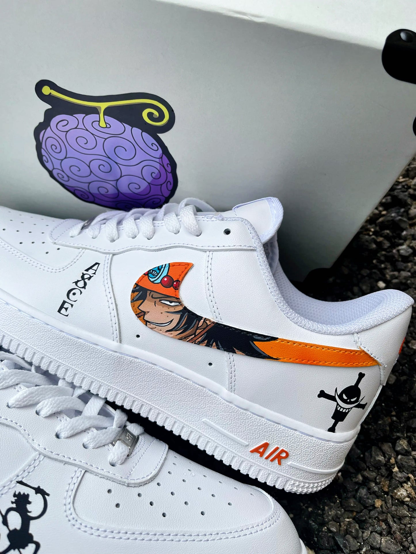 Air force1 luffy and ace One pièce Custom Shoes