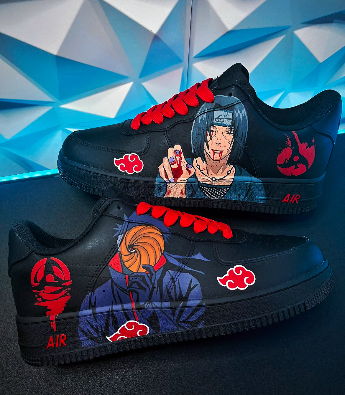 Obito e Itachi Air Force 1 negro
