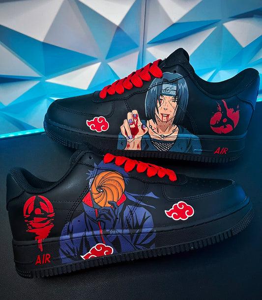 Obito e Itachi Air Force 1 negro