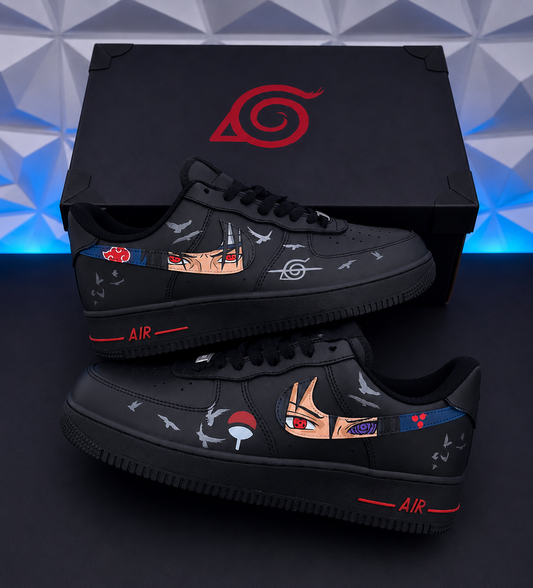 Naruto Inspired Air Force 1 – Itachi & Sasuke Uchiha Custom Design