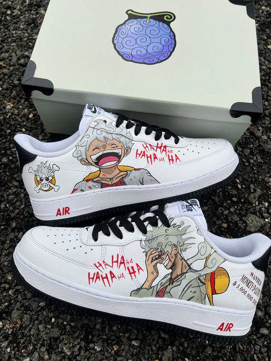 One piece luffy Gear 5 AIR FORCE 1 custom shoes