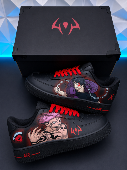 Sukuna and Toji custom shoes Jujutsu kaisen